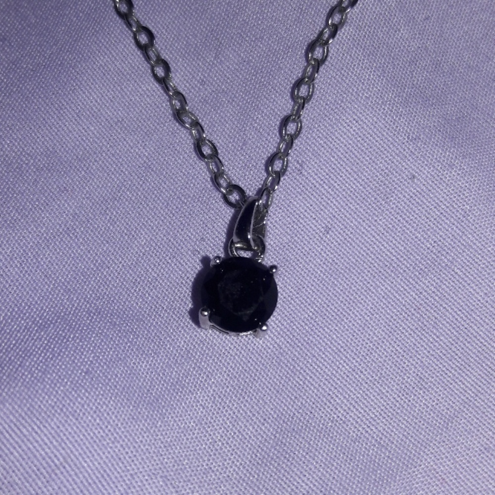 Black charm necklace